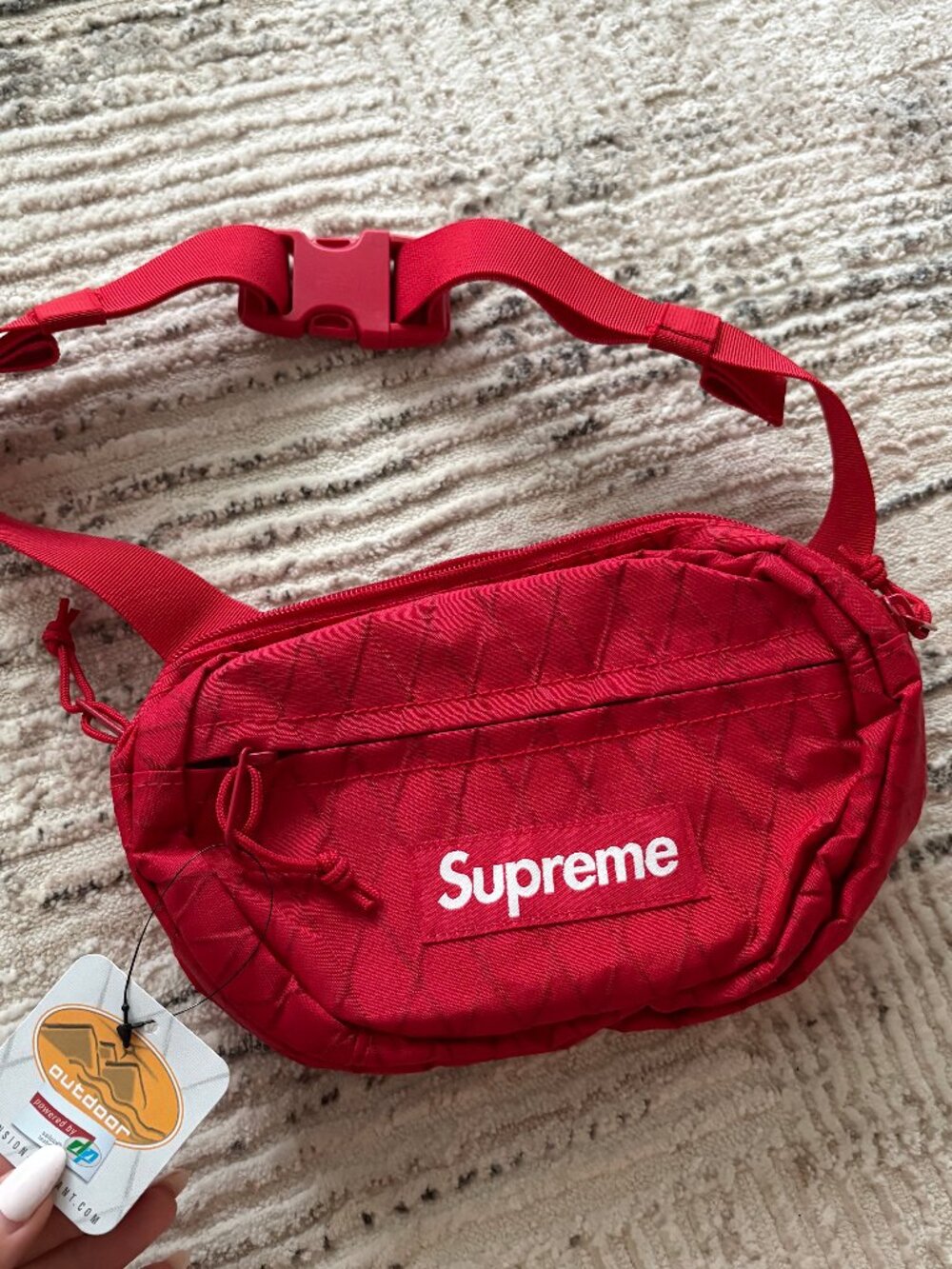 Supreme FW18 Nylon Waistbag - Red